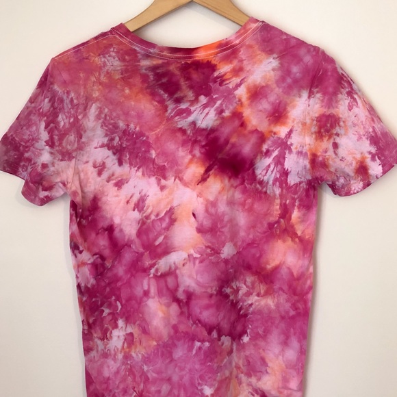 Pink and Orange Tie Dye Tee by Dye Trying Co. - Picture 4 of 4